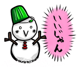 Mr.snowman was born from snowcat. sticker #4100964