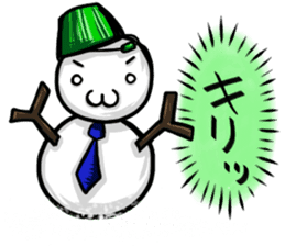 Mr.snowman was born from snowcat. sticker #4100967