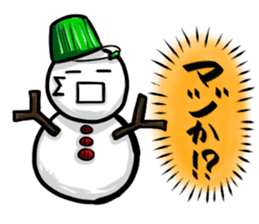 Mr.snowman was born from snowcat. sticker #4100969