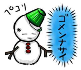 Mr.snowman was born from snowcat. sticker #4100970
