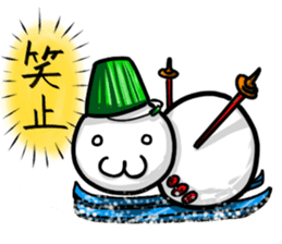 Mr.snowman was born from snowcat. sticker #4100972