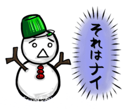 Mr.snowman was born from snowcat. sticker #4100973