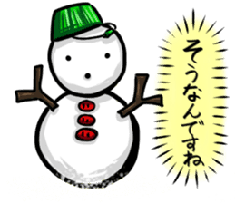 Mr.snowman was born from snowcat. sticker #4100974