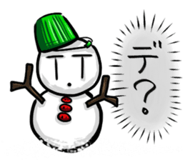 Mr.snowman was born from snowcat. sticker #4100976