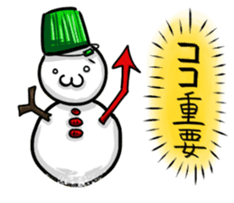 Mr.snowman was born from snowcat. sticker #4100977