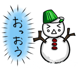 Mr.snowman was born from snowcat. sticker #4100979