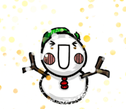 Mr.snowman was born from snowcat. sticker #4100988