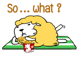 Shewsheep-the Eat All Day sheep (EN) sticker #4101307