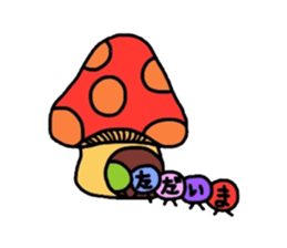 Muumuu of a caterpillar sticker #4101641