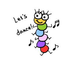 Muumuu of a caterpillar sticker #4101649