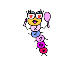 Muumuu of a caterpillar sticker #4101653