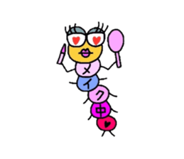 Muumuu of a caterpillar sticker #4101653