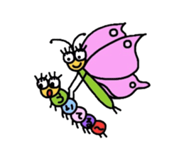 Muumuu of a caterpillar sticker #4101668