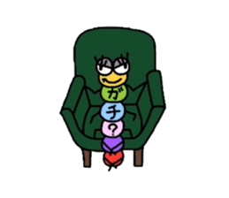 Muumuu of a caterpillar sticker #4101671