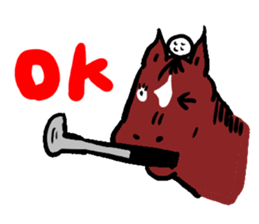 J,horse and golf sticker #4101722