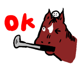 J,horse and golf sticker #4101722