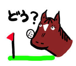 J,horse and golf sticker #4101730