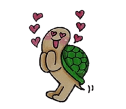 Strange turtle Kamekichi sticker #4101801