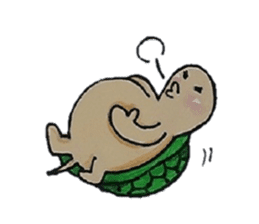 Strange turtle Kamekichi sticker #4101807