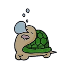 Strange turtle Kamekichi sticker #4101809