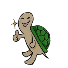 Strange turtle Kamekichi sticker #4101812