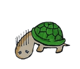 Strange turtle Kamekichi sticker #4101819