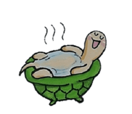 Strange turtle Kamekichi sticker #4101820