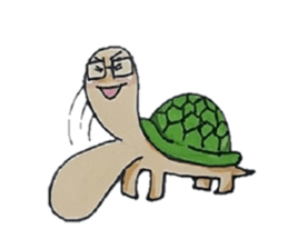 Strange turtle Kamekichi sticker #4101824