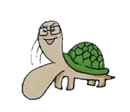 Strange turtle Kamekichi sticker #4101824