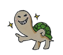 Strange turtle Kamekichi sticker #4101831