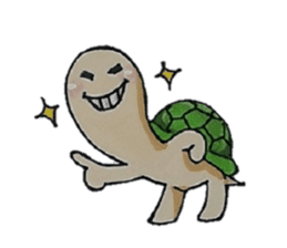Strange turtle Kamekichi sticker #4101831