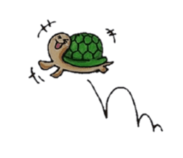 Strange turtle Kamekichi sticker #4101838