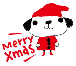 Merry Christmas with couchecouchebonbon sticker #4101880