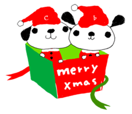 Merry Christmas with couchecouchebonbon sticker #4101882