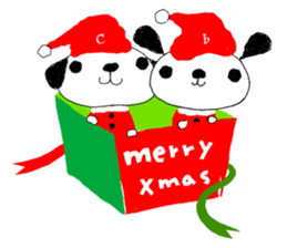 Merry Christmas with couchecouchebonbon sticker #4101882