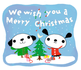 Merry Christmas with couchecouchebonbon sticker #4101889