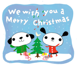 Merry Christmas with couchecouchebonbon sticker #4101889