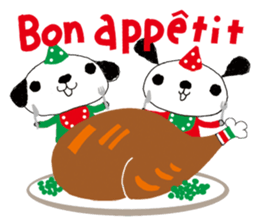 Merry Christmas with couchecouchebonbon sticker #4101902