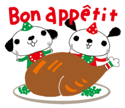 Merry Christmas with couchecouchebonbon sticker #4101902