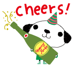 Merry Christmas with couchecouchebonbon sticker #4101903