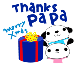 Merry Christmas with couchecouchebonbon sticker #4101912