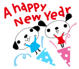 Merry Christmas with couchecouchebonbon sticker #4101919