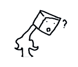 Daily life of the square man sticker #4102362