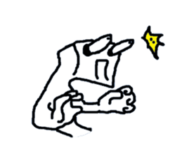 Daily life of the square man sticker #4102390