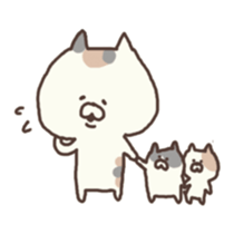 calico cat nonno 3 sticker #4102596