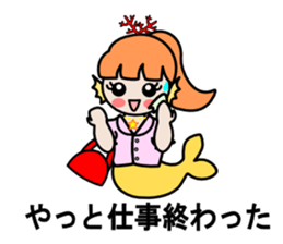 Work of the mermaid sticker #4103370
