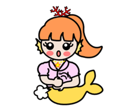 Work of the mermaid sticker #4103375