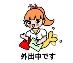 Work of the mermaid sticker #4103390