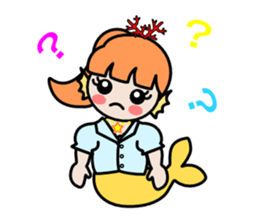Work of the mermaid sticker #4103393