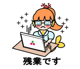 Work of the mermaid sticker #4103396